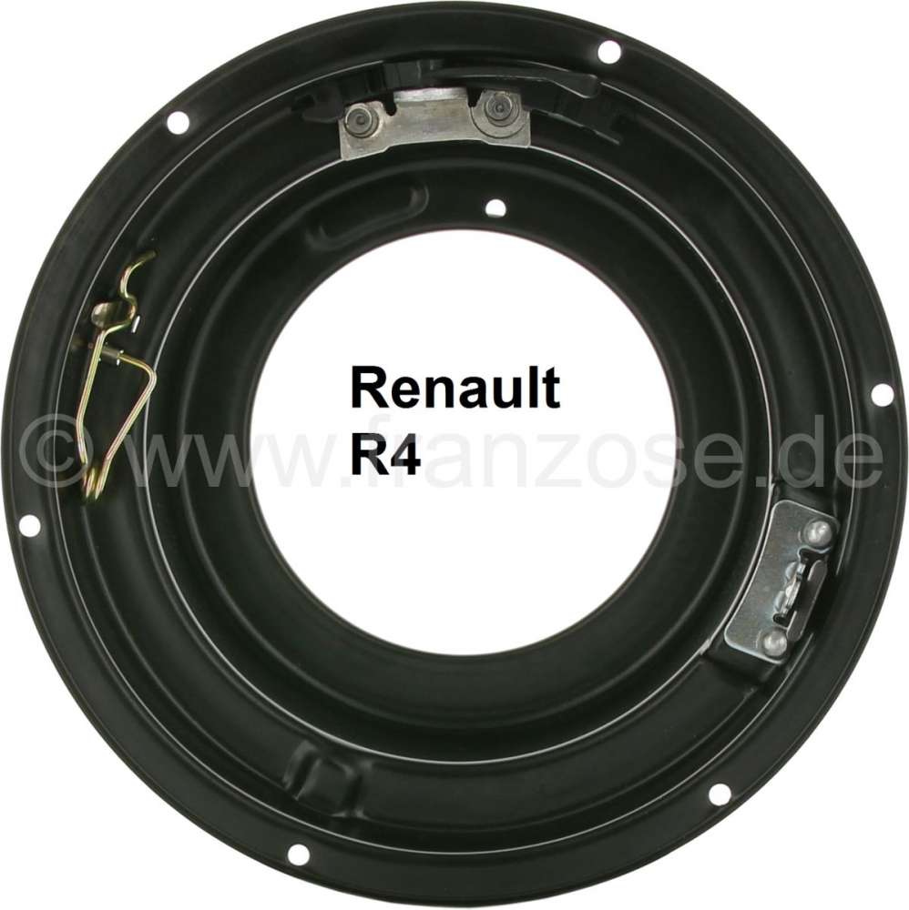 Renault - R4, headlamp casing (headlight fixture), made of metal. Suitable for Renault R4.