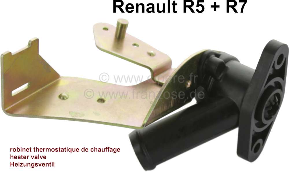 Renault - Heater valve. Suitable for Renault R5 + R7.