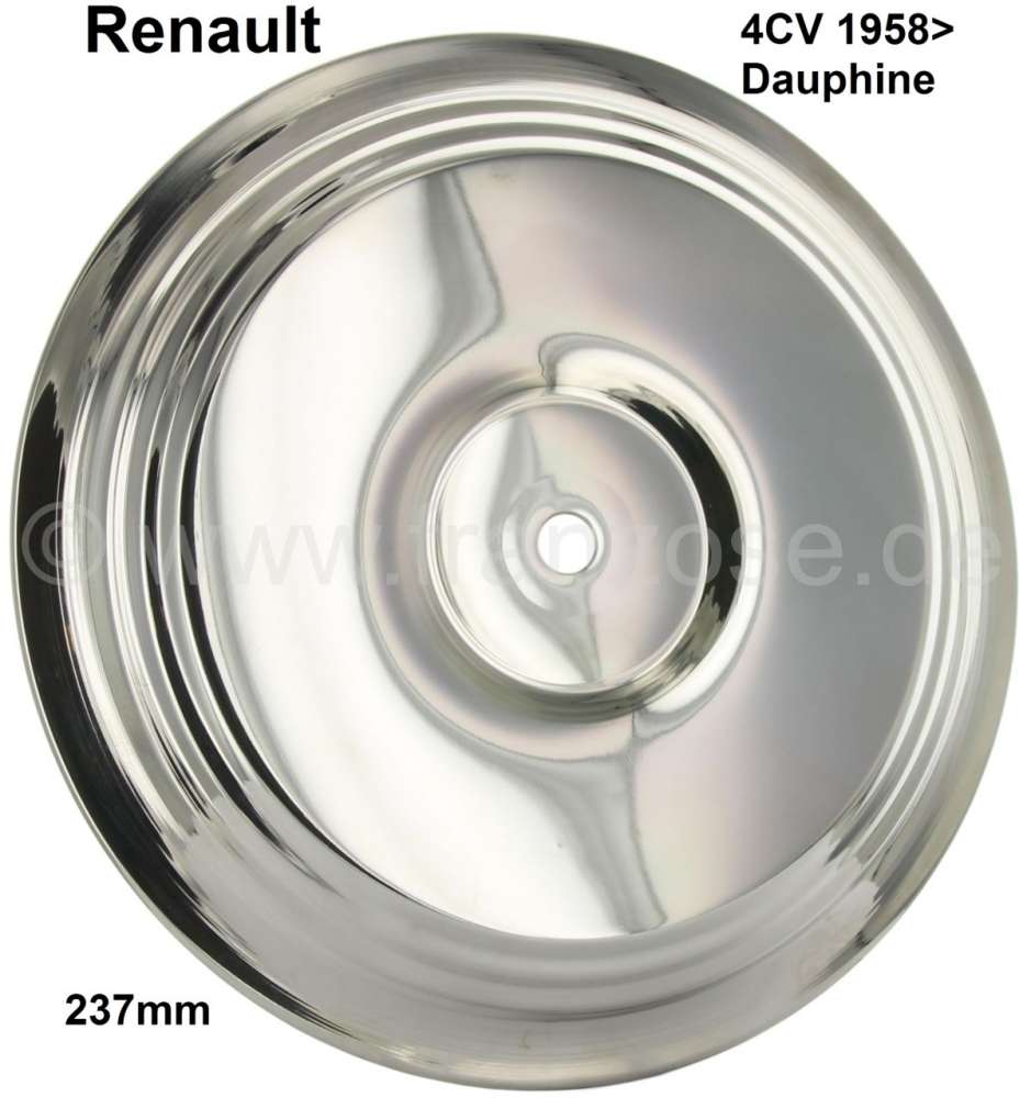 Renault - 4CV/Dauphine, wheel cover. Suitable for Renault 4CV, starting from year of construction 19