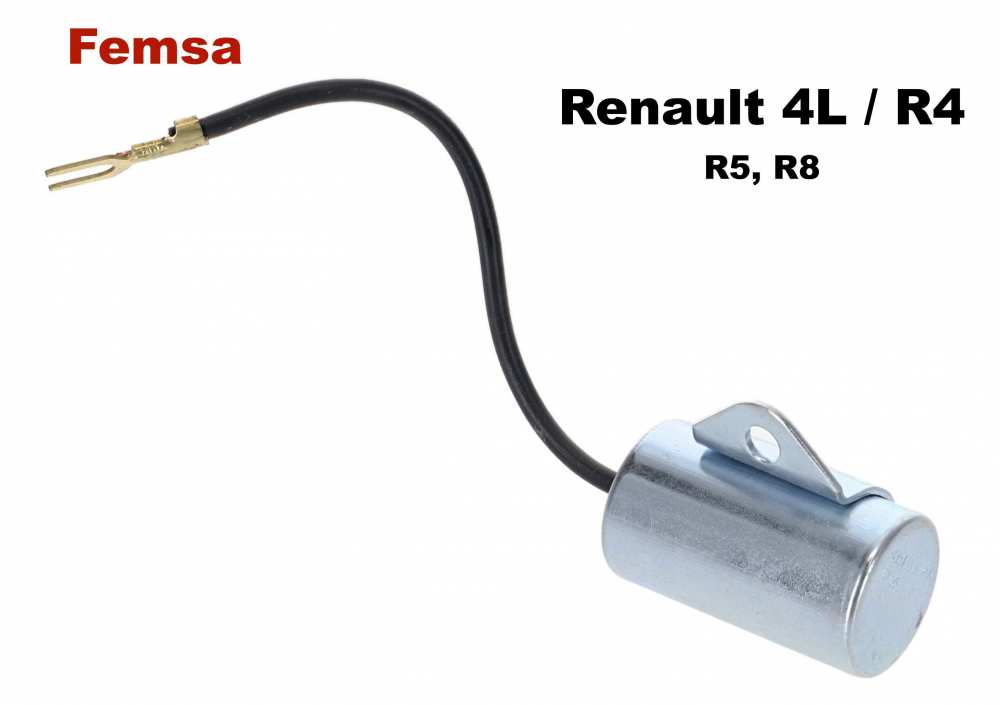 Alle - Femsa, Femsa condenser (old version). Suitable for Renault R 4 - 0.8 (1125, 2108), R5 (122
