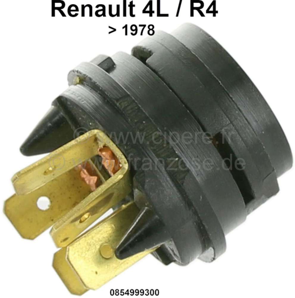 Alle - R4, Starter lock contact plate. Suitable for Renault R4, to year of construction 1978. Or.