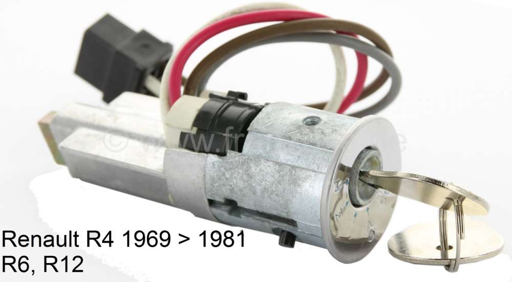 Citroen-2CV - Starter lock (long version 94mm). Suitable for Renault R4, of year of construction 1969 to