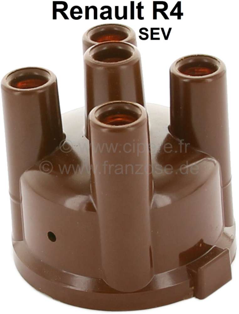 Renault - SEV, distributor cap, small version, high cap (SEV 1633). Suitable for Renault R4, R5, wit