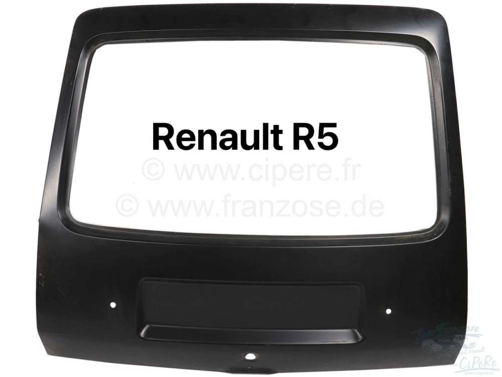 Renault - R5, Tailgate outer panel. Suitable for Renault R5. Original supplier. No replica (NOS). Th