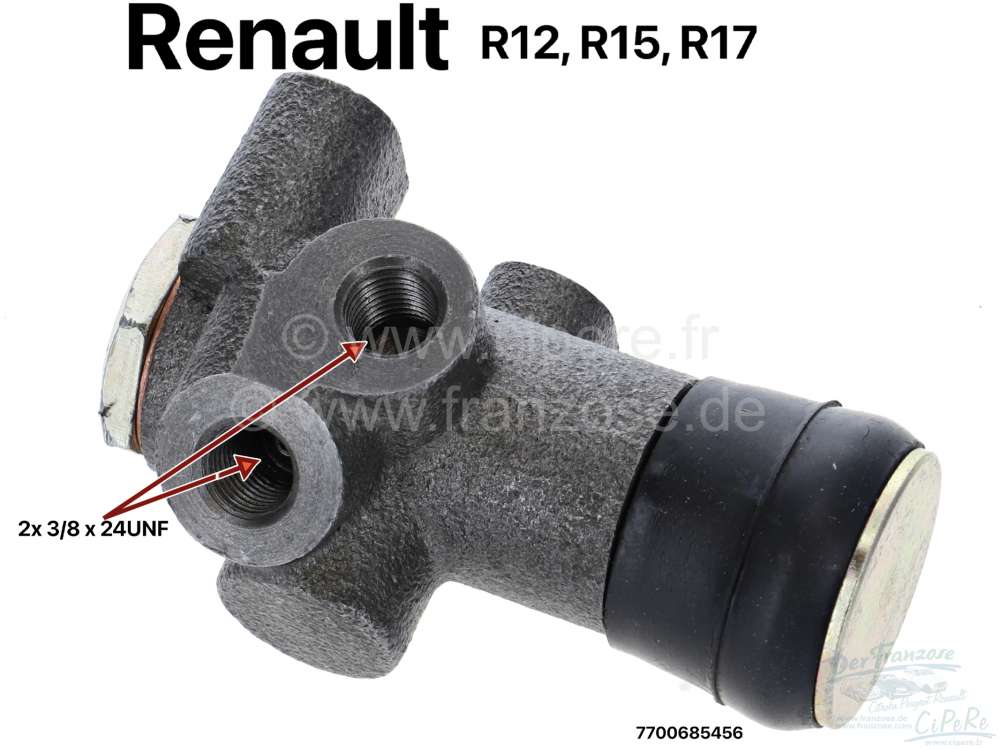 Alle - R12/ R15/ R17, brake force regulator, 2 x brake line connection 3/8 x 24UNF. Suitable for 