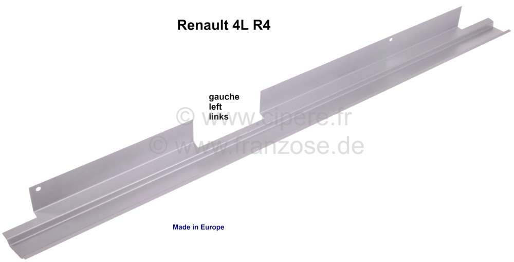 Alle - R4, Box sill repair sheet metal, on the left (exterior). Suitable for Renault R4. Made in 