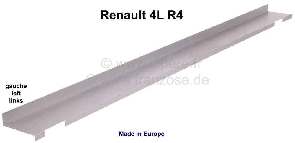Alle - R4, Edge of floor pan on the left, connection to the box sill. Suitable for Renault R4. Ma