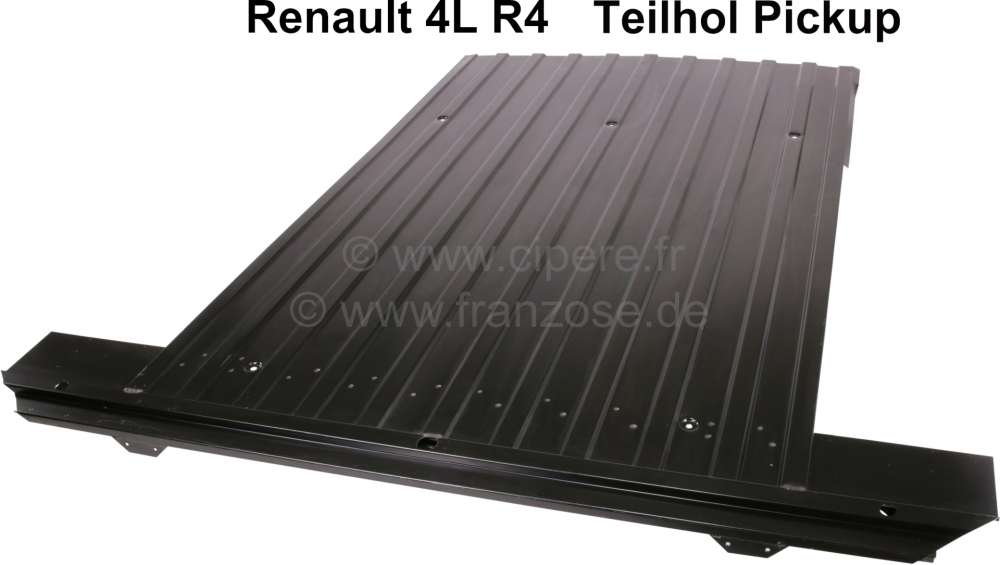 Renault - R4, floor pan for load bed. Suitable for Renault R4 TEILHOL (Pick UP). The sheet metal are