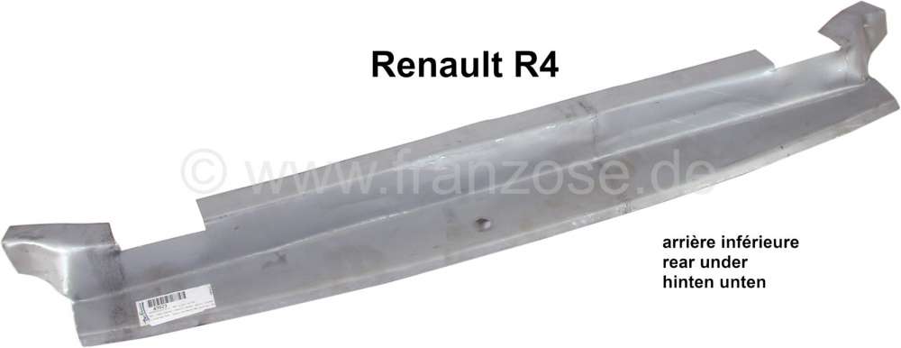 Renault - R4, rear panel repair sheet metal (under the luggage compartment sill). Suitable for Renau