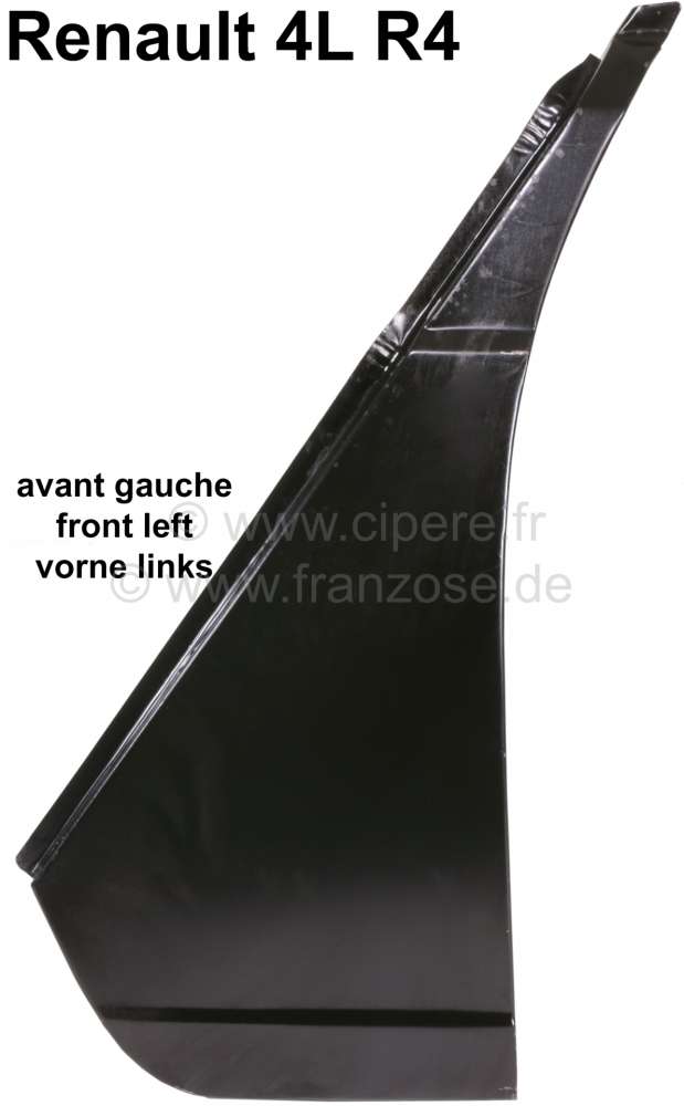Renault - R4, Side wall sheet metal in front on the left (between A-post and fender). Suitable for R