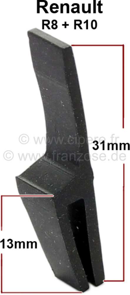 Citroen-2CV - R8/R10, luggage compartment seal (by meters). Suitable for Renault R8 + R10. You need abou