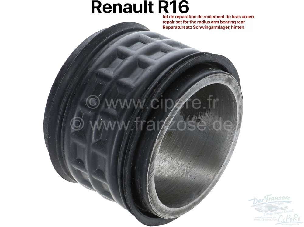 Alle - R16, repair set (rubber bearing, per side) for the radius arm bearing rear, inside the rea