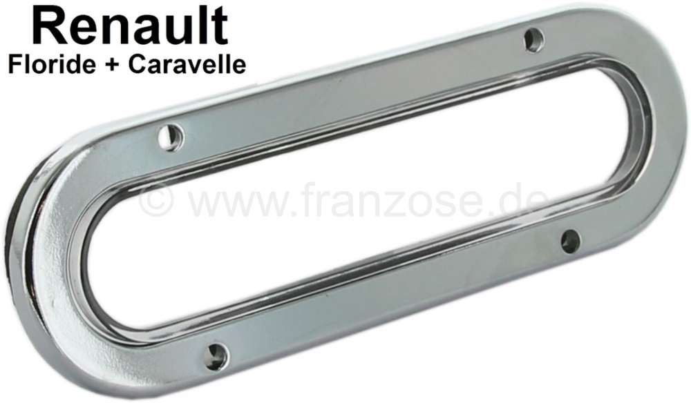 Renault - Floride/Caravelle, cap for the license plate light. With chrome frame and seal. Suitable f