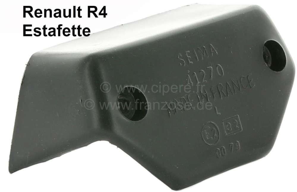 Renault - R4, cap for the license plate light. Version: SEIMA 41270. Suitable for Renault R4 + Estaf