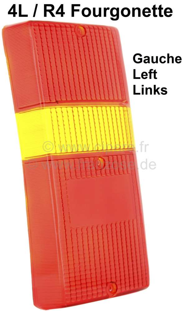 Alle - R4 F6, taillight cap on the left. Suitable for Renault R4 F6 station car. Final version!