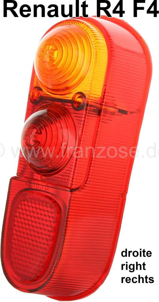 Renault - R4, taillight cap on the right. Suitable for Renault R4 F4 station car. First version!