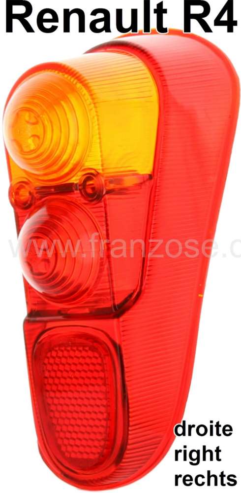 Renault - R4, tail light cap right (indicator is on top). Suitable for Renault R4, especially for It