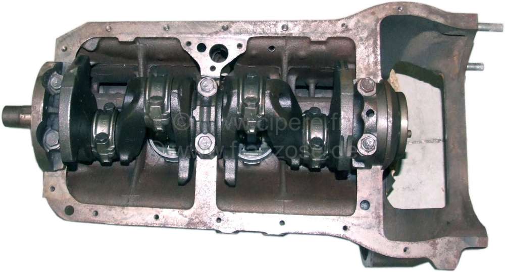 Renault - Engine block 845ccm. Suitable for Renault R4, R5, R6. Engine block with crankshaft, piston
