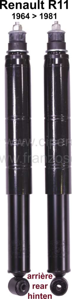 Renault - R16, shock absorber rear, (2 fittings). Suitable for Renault R16, of year of construction 