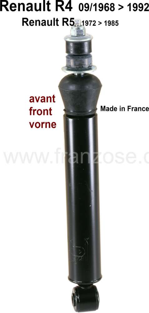 Renault - R4/R5, shock absorber front (1 piece). Suitable for Renault R4, of year of construction 09
