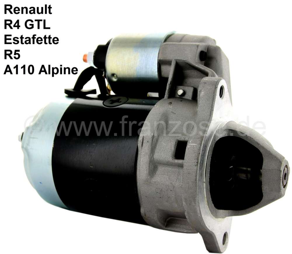 Citroen-2CV - Starter motor, suitable for Renault R4 GTL (1100cc), of year of construction 10/1975 to 06