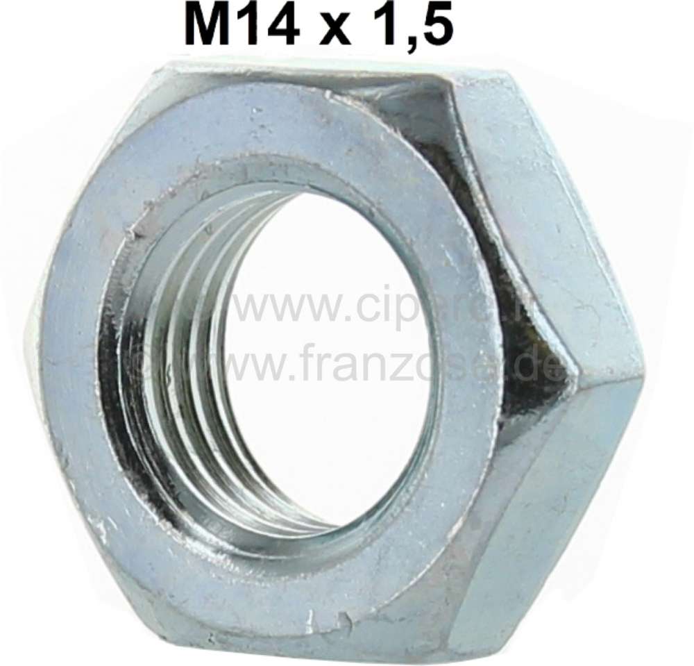 Renault - R4, Mutter M14 x 1.5 (narrowly), for the tie rod. Suitable for Renault R4.