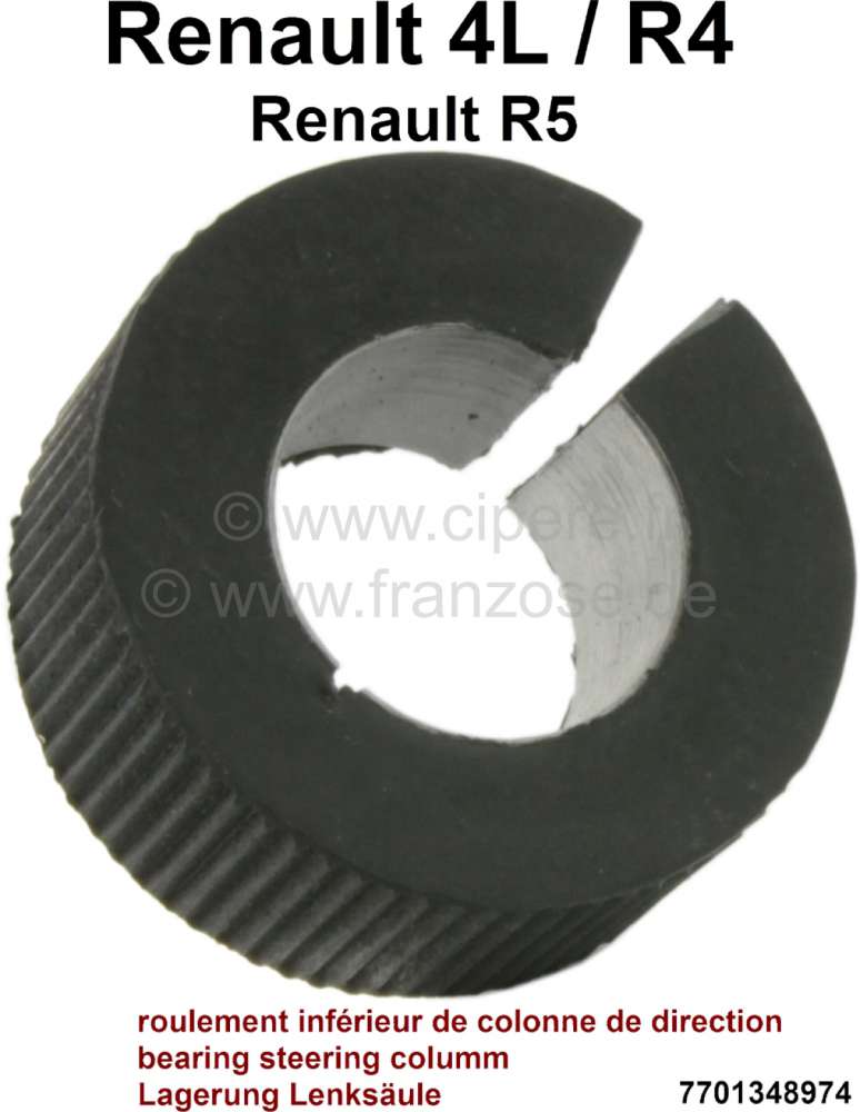 Renault - Bearing for the steering column, lower. Suitable for Renault R4, R5. Dimension: 18 x 36 x 