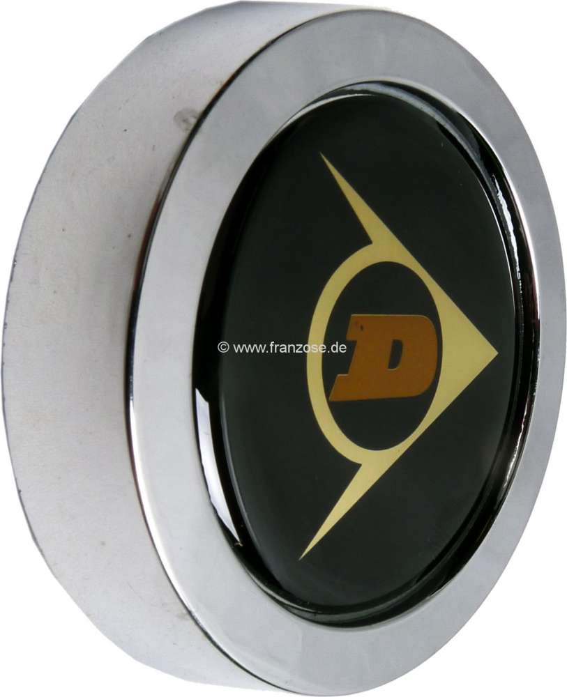 Renault - Rims hub cover (4 fittings) for aluminum rim from Dunlop. Suitable for Renault R16, R12, R
