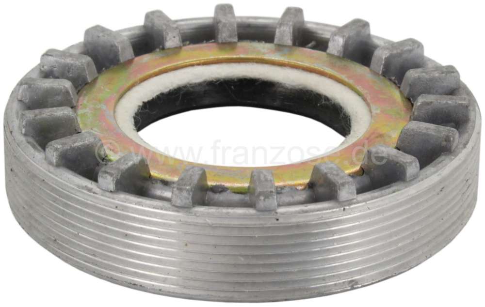Renault - Differential bearing adjusting nut, with shaft seal. Suitable for Renault R4, R5, R6, R12,
