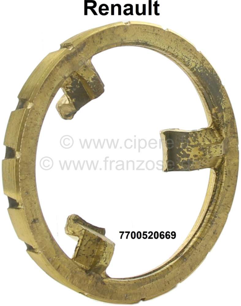 Renault - Synchronizer for the 1 gear. Suitable for Renault R4, R5, R6. Gearbox 354. Outside diamete