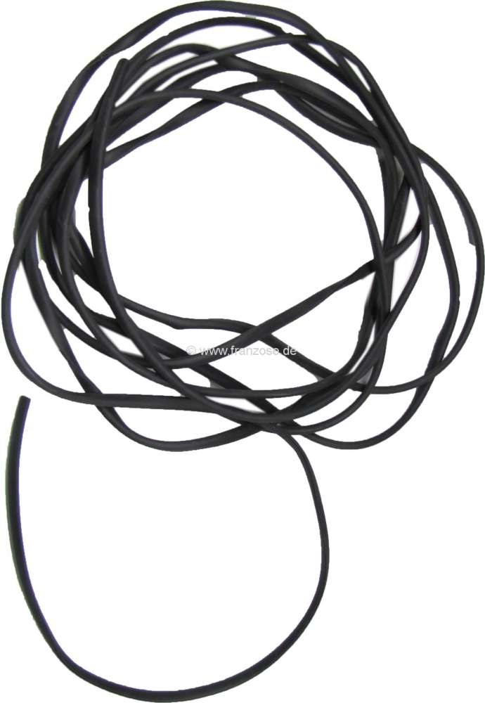 Renault - R4, Trim black (from synthetic), for the rainwater gutter at the roof. Suitable for Renaul