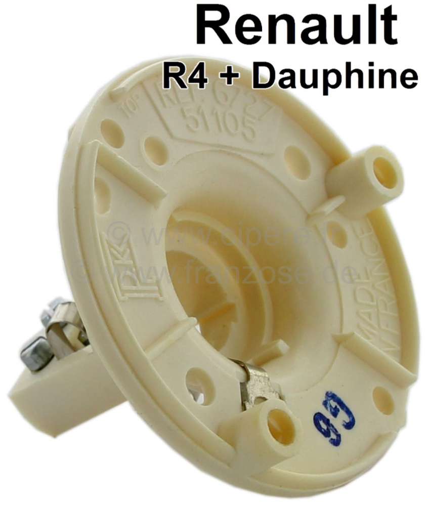 Citroen-2CV - R4/Dauphine, indicator support in front, for round indicator. Suitable for Renault R4, 1 s
