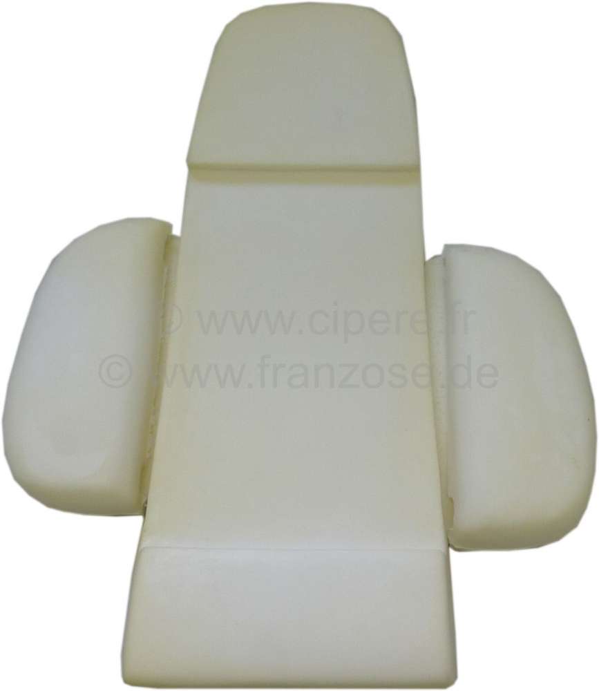 Citroen-2CV - R17, foam material backrest for a front seat (3 parts). Suitable for Renault R17 + Alpine 