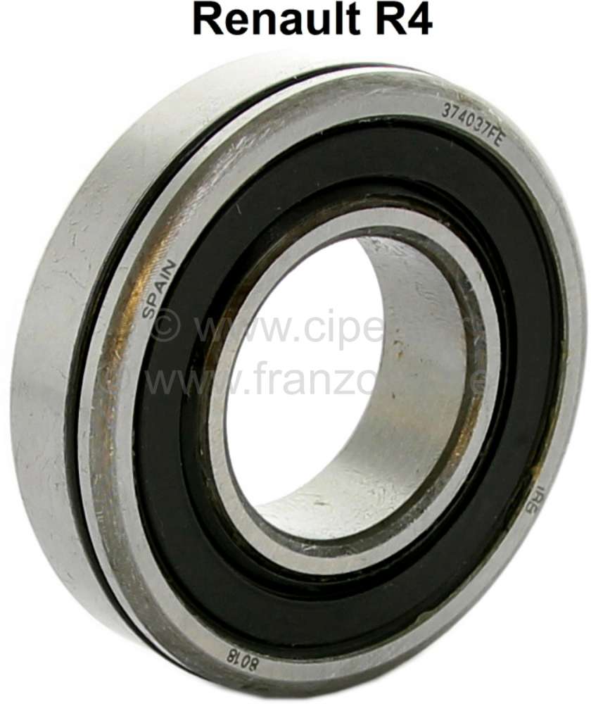 Alle - Wheel bearing front, with external groove + sealing ring (O-ring). Suitable for Renault R4