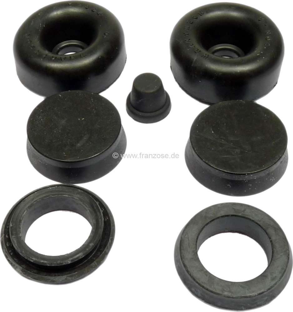 Renault - R4, wheel brake cylinder sealing set, front. For piston diameters: 23,6mm. Suitable for Re