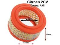 Citroen-2CV - Air cleaner element 2CV6 + 4 to year of construction 09/1974. AMI6 AKB from 10/1968 to 09/