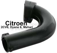 Citroen-2CV - Air filter inlet for the air cleaner housing from synthetic. Suitable for Citroen 2CV6, Dy