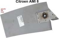 Citroen-2CV - AMI8, wheel housing at the rear left: Repair sheet metal in front, with reinforcement and 