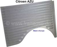 Citroen-2CV - AZU, fender at the rear right, for Citroen AZU. Small corrugated sheet. The fender is elec