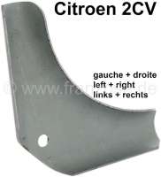Alle - 2CV, B-Support gusset sheet plate. Connection B-support to roof pillar. Suitable for Citro