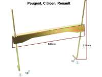 Citroen-2CV - Retaining brackets battery (universal), galvanized metal, typical for every french  car of