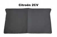 Boot tray cover: black rubber mat, suitable for our Citroen 2CV boot cover