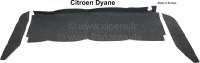 Citroen-2CV - Dyane, rear window shelf from dark grey felt (inclusive the two lateral linings). Suitable