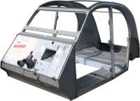 Citroen-DS-11CV-HY - Body new! Without 3 window (closed C-support). Diagonal rear end panel! Suitable for Citro