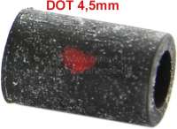 Citroen-2CV - Brake hose seal DOT (red). For DOT brake system (normal brake fluid DOT4). 4,5mm line (con