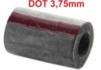 Citroen-DS-11CV-HY - Brake line seal + hydraulic line seal (socket) red. For DOT brake fluid + LHS (red hydraul