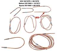 citroen 2cv brake line prefabricated hydraulic lines set m9 complete system dot P13257 - Image 1
