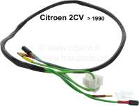 Citroen-2CV - Cable harness in the headlight holder for Citroen 2CV6 (final version), per side. With all