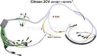 Alle - Main cable harness for Citroen 2CV. Installed from year of construction 04/1967 to 02/1970