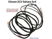 Alle - Rear wiring harness for Citroen 2CV Sahara 4x4 (for rear engine). Made in Germany.